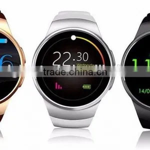2017 Luxury KW18 Bluetooth Smart Watch Round Dial Talking Watch With Heart Rate Monitor GPS Tracking Watch thumbnail-2
