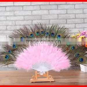 Promotional Peacock Feather Fan thumbnail-3