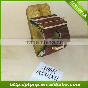 Natural Wooden Bird House With Different Image Design thumbnail-1