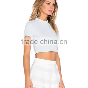 2016 Fashion Powder Blue Daylight Crop Top HST8007 thumbnail-3