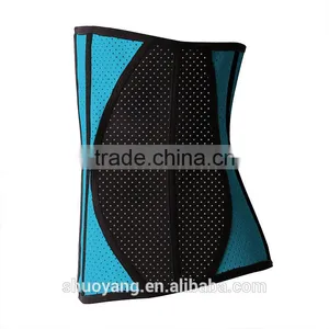 Shuoyang Top Selling High Quality Factory Wholesale Private Label Accept Strong 3 Hooks Mesh Breathable Latex Waist Trainer thumbnail-4