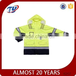 TY23 hi Vis Quillted Padding Safety Vest thumbnail-1