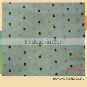 100% COTTON YARN DYED SWISS DOT FABRIC FOR SPRING OR SUMMER CLOTHES thumbnail-1