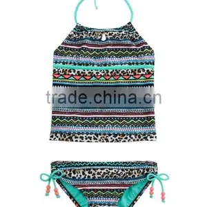 Children Stylish Folk Girl Swimwear thumbnail-1