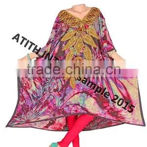 DIGITAL PRINT VISCOSE KAFTANS thumbnail-3