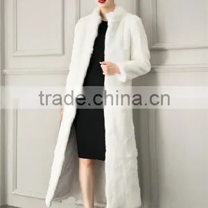 Solid Color/Leopard Sexy Women Fur Coats 2015 Autumn and Winter Outwear Faux Fur Overcoat Long Design Winter Coat thumbnail-2