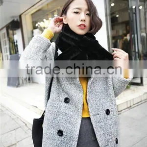 2016 New High Quality Cute Faux Rabbit Fur Collar Ring Pure Colors Faux Rabbit Fur Ladies Scarf Women Winter Warm Circle Scarves thumbnail-6