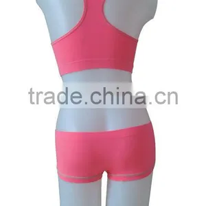 New Style Seamless Woman Underwear Ladies Sport Bra & Boxer thumbnail-3