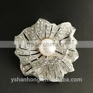 Natural Pearl Brooch Brooches Anemones Shape Micro Mosaic Fashion thumbnail-2