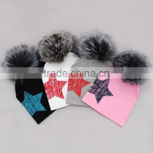 MYFUR Star Cute Baby Knitted Soft Warm Cotton Beanie Hat For Baby Boy or Girl Hat Winter Hats New Born thumbnail-6
