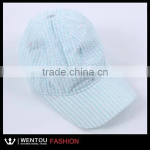 Wholesale Hot Sale Seersucker Promotional Baseball Cap thumbnail-2