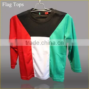 Wholesale 2016 Summer National Flag Design Tops Kuwait Pattern T-shirt for Arab Child Boys Flag T-shirt Custom thumbnail-1