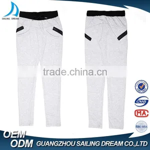 2016 High Quality Light Grey Zipper Pocket Jogger Sweat Mens Golf Pants thumbnail-1