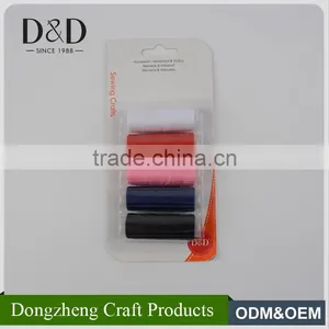 High Tenacity Colorful Polyester Dyed Wholesale Cheap Sewing Threads for Household Mending thumbnail-1