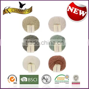 Charmkey Natural Knitting Yarn Bamboo Wool Blended Yarn Smooth Soft Baby Yarn thumbnail-3
