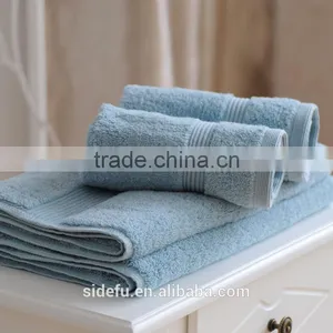 Cheap Wholesale Superior Durability Hotel Towel Set Dobby Dyed Towel thumbnail-3