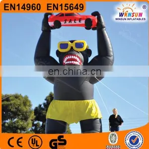 Factory Price Inflatable Gorilla With Shorts, Sunglasses, Inflatable Advertisement thumbnail-1