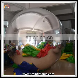 Popular Decoration Silver Inflatable Mirror Ball Hanging Mirror Balloon Wholesale thumbnail-1