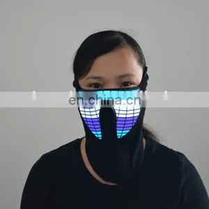 Custom Unisex Led Light up Party Mask, Led Glowing Mask thumbnail-5
