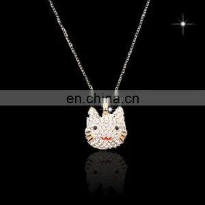 Promotional Wholesale Custom Crystal Souvenir Metal Rhinestone Necklace for Women MCB-0013 thumbnail-1
