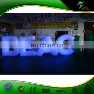 Custom Inflatable Led Lighting Letter Balloon Brand Advertising Helium Ball Trade Show Parade Inflatables thumbnail-6