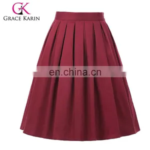 Grace Karin Occident Women's Vintage Retro Short Cotton 50s Skirt 21 Patterns CL6294-20 thumbnail-1
