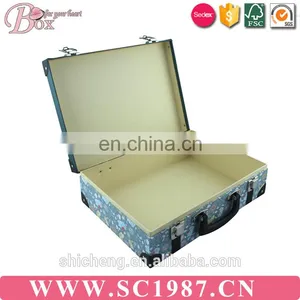 Kids Owl Animal Pattern Paper Cardboard Suitcase Boxes With Handle thumbnail-4