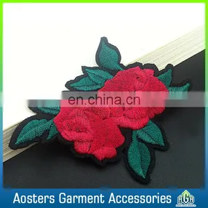 Customize Wholesale 3D Importers Embroidery Rose Patches Flower Patch thumbnail-1