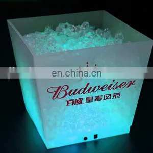 Custom New Design Colorful Led Square Ice Bucket for Bar Using thumbnail-2