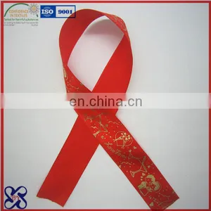 Gold Foil Printed Ribbon / Grosgrain Webbing thumbnail-2