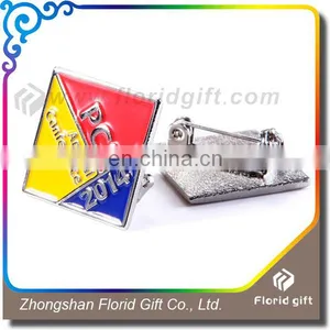 High Quality Cheap Shirt Collar Souvenir Stainless Steel Clothes Pins Badge thumbnail-5