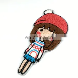 Wholesale Chenille Custom Rose Embroidered Embroidery Patch thumbnail-1