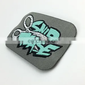 Garment Labels Clothing Label Silver Metallic Woven Label thumbnail-1