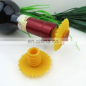 Top Quality Custom Oem Design Flower Shape Unique Style Eco-friendly Silicone Beer Bottle Cap thumbnail-2