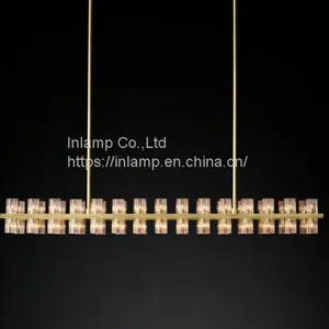Luxury New Design Gold Iron Circle Chandelier With Crystal Lampshade thumbnail-4