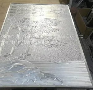 Foshan Manufactory Stainless Steel Aluminium Engrave Room Divider Screen Partition thumbnail-5