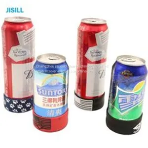 Silicone Band Fixation Plastic Ice Chill Puck Cooler Mini Cold Packs For Beer Can Cooling thumbnail-3