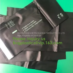 Compostable Biodegradable Packaging Mailing Bag With Handle,Biodegradable Compostable Plastic Courier Shipping Envelope thumbnail-1