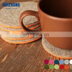 Wholesale Custom Logo Printed Felt Coaster/CupMat /CupPad thumbnail-1