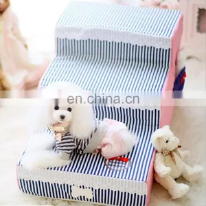 Washable Pet Steps/Stairs With Soft Plush Fabric for Dogs and Cats by Best Pet Supplies thumbnail-1