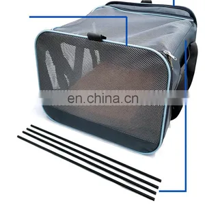 Portable Dog Car Seat Travel Carrier Bag With Safety Leash Heavy Duty Ped Bed thumbnail-5