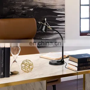 LED USB QI Wireless Flexible Gooseneck Table Desk Lamp for Reading thumbnail-1