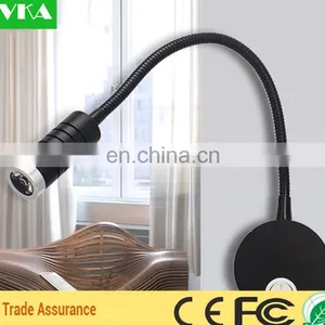 Led Flexible Wall Light 1 w Black Silver Colour Hotel Corridor Wall Lights for Home thumbnail-2