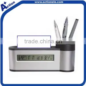 Pen Holder Clock With Name Card thumbnail-1