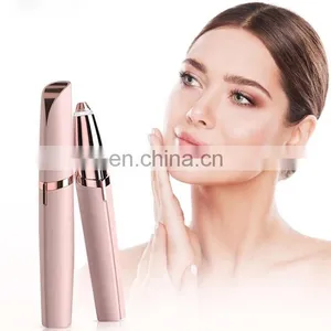 Electric Eyebrow Trimmer Painless Pen Eyebrow Remover Lady Hair Machine Razor Shaver Epilator Private Depilator For Women Lady thumbnail-1