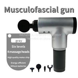 Electric Muscle Massager Therapy Fascia Massage Gun Deep Vibration Muscle Relaxation Fitness Equipment With 4 Massage Heads thumbnail-1