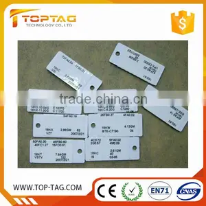 Custom Made RFID Plastic Jewellry Price Tags , Jewelry Barcode Labels thumbnail-1