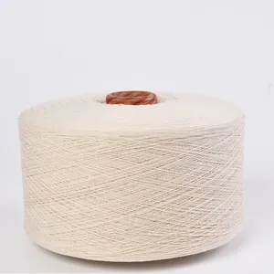 Ne5.5s Raw White Recycled Polyester Cotton Yarn for Weaving Belt Tape thumbnail-1