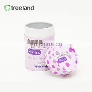 Food Grade Cylinder Box Tea Paper Tube Carton Tube With Custom Print thumbnail-1