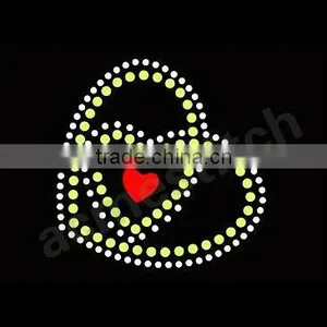 Hear Rhinestone Motif thumbnail-1